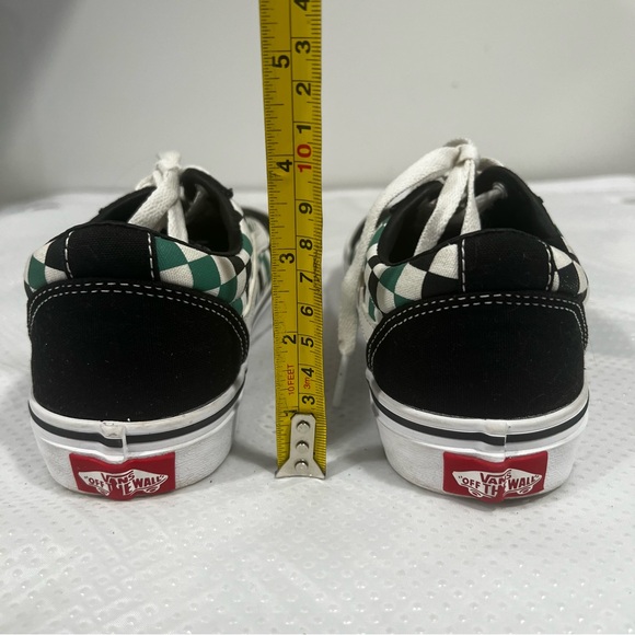 Vans Ward Checkerboard Sneakers Green and Black, Youth Sz 3.5 - Picture 11 of 12